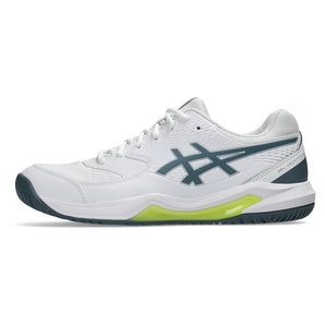 Men's GEL-Dedicate 8 Tennis Shoes White and Ironclad-Footwear-Asics-1041A408_108S26-2-Tennis Express
