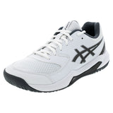 Men's GEL-Dedicate 8 Pickleball Shoes White and Gunmetal-Footwear-Asics-1041A409-105S26copy-675354Tennis Express