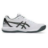 Men's GEL-Dedicate 8 Pickleball Shoes White and Gunmetal-Footwear-Asics-1041A409_105s26-1-Tennis Express