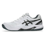 Men's GEL-Dedicate 8 Pickleball Shoes White and Gunmetal-Footwear-Asics-1041A409_105s26-2-Tennis Express