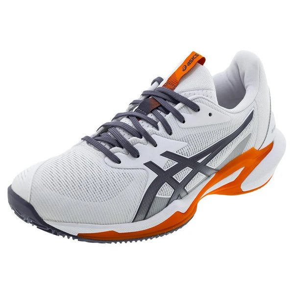 Men's Solution Speed FF 3 Tennis Shoes White and Greyish Purple-Footwear-Asics-1041A438-103S25-Tennis Express