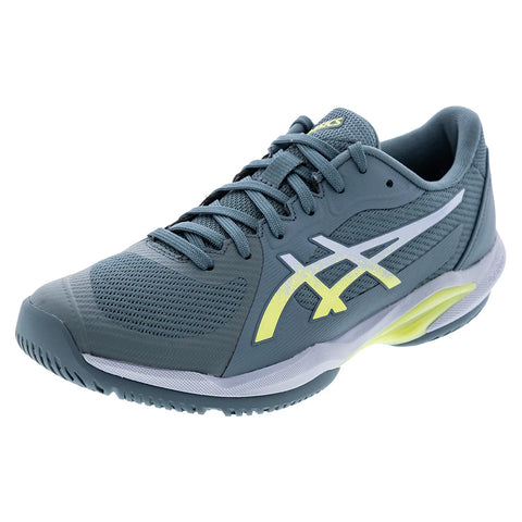Men's Solution Swift FF 2 Tennis Shoes Grey Blue and Pistachio