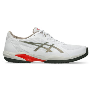 Men's Solution Swift FF 2 Tennis Shoes White and Vintage Khaki,Footwear,Asics,,,Tennis Express,1041A466_105-2