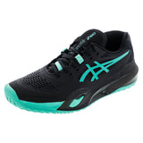 Men's GEL-Resolution X Tennis Shoes Black and Aurora Green-Footwear-Asics-6-BLACK/AURORA_GREEN, [current_file_name-Tennis Express