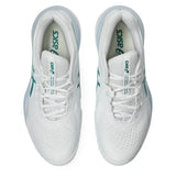 Men's GEL-Resolution X Tennis Shoes White and Pitch Green-Footwear-Asics-1041A481-102F25-3-Tennis Express