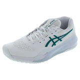 Men's GEL-Resolution X Tennis Shoes White and Pitch Green-Footwear-Asics-1041A481-102F25-Tennis Express