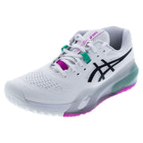 Men's GEL-Resolution X Tennis Shoes White and Aurora Green-Footwear-Asics-6-WHITE/AURORA_GREEN, [current_file_name-Tennis Express