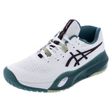 Men's GEL-Resolution X Tennis Shoes White and Dark Aubergine,Footwear,Asics,White/Dark Aubergine,6,Tennis Express,1041A481-104F26copy