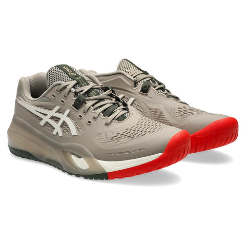 ルージュ Men's GEL-Resolution X Tennis Shoes Greige and Soft Oat – Tennis