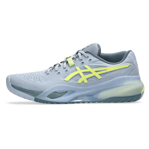 Men's GEL-Resolution X Tennis Shoes Grey Blue and Pistachio,Footwear,Asics,,,Tennis Express,1041A481-402U26-1