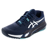 Men's GEL-Resolution X Tennis Shoes Midnight and White,Footwear,Asics,Midnight/White,6,Tennis Express,1041A481-403F26copy