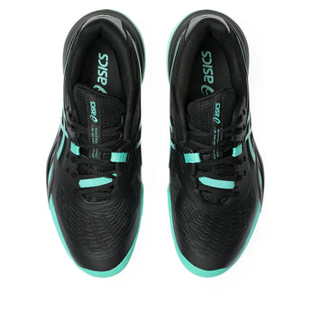 Men's GEL-Resolution X Tennis Shoes Black and Aurora Green-Footwear-Asics-1041A481_003S26-3-Tennis Express