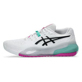 Men's GEL-Resolution X Tennis Shoes White and Aurora Green-Footwear-Asics-1041A481_103S26-1-Tennis Express