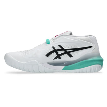 Men's GEL-Resolution X Tennis Shoes White and Aurora Green-Footwear-Asics-1041A481_103S26-2-Tennis Express