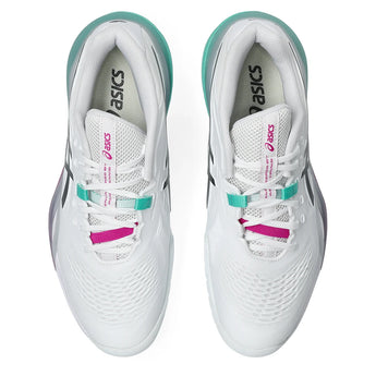 Men's GEL-Resolution X Tennis Shoes White and Aurora Green-Footwear-Asics-1041A481_103S26-3-Tennis Express