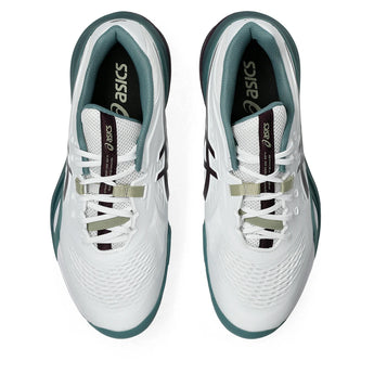 Men's GEL-Resolution X Tennis Shoes White and Dark Aubergine,Footwear,Asics,,,Tennis Express,1041A481_104-3