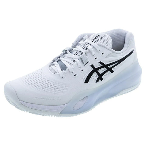 Men's CLAY Court GEL-Resolution X Tennis Shoes White and Black
