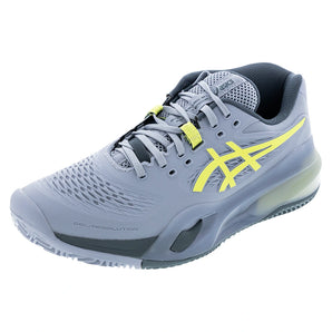 Men's CLAY Court GEL-Resolution X Tennis Shoes Grey Blue and Pistachio,Footwear,Asics,6,GREY_BLUE/PISTACHIO,Tennis Express,1041A485-402U26copy