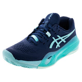 Men's CLAY Court GEL-Resolution X Tennis Shoes Night Sky and Illuminate Mint,Footwear,Asics,Night Sky/Illuminate Mint,6,Tennis Express,1041A485-404F26copy