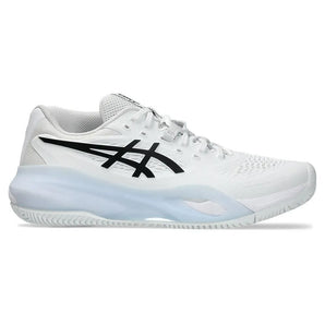 Men's GEL-Resolution X Clay Tennis Shoes White and Black-Footwear-Asics-1041A485_100_1-2-[Sku]-Tennis Express