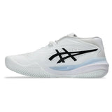 Men's GEL-Resolution X Clay Tennis Shoes White and Black-Footwear-Asics-1041A485_100_2-3-[Sku]-Tennis Express