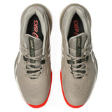 Men's CLAY Court GEL-Resolution X Tennis Shoes Greige and Soft Oat,Footwear,Asics,,,Tennis Express,1041A485_200-3