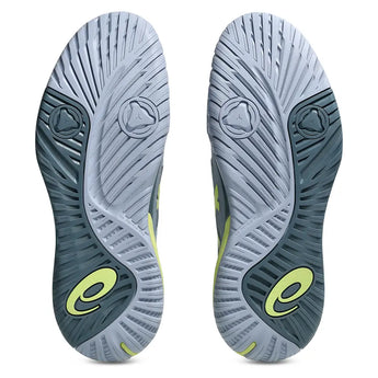 Men's GEL-Resolution X 2E Width Tennis Shoes Grey Blue and Pistachio,Footwear,Asics,,,Tennis Express,1041A487-402U26-5