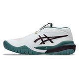 Men's GEL-Resolution X Wide Tennis Shoes White and Dark Aubergine,Footwear,Asics,,,Tennis Express,1041A487_104-1