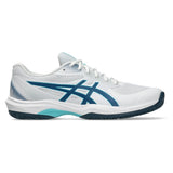 Men's Game FF Pickleball Shoes White and Mako Blue,Footwear,Asics,,,Tennis Express,1041A488-102F26-2