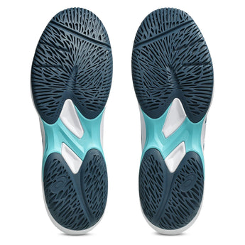Men's Game FF Pickleball Shoes White and Mako Blue,Footwear,Asics,,,Tennis Express,1041A488-102F26-6