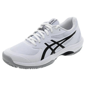 Men's Game FF Tennis Shoes White and Black-Footwear-Asics-1041A489-101S25-1-[Sku]-Tennis Express