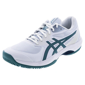 Men's Game FF Tennis Shoes White and Foggy Teal,Footwear,Asics,White/Foggy Teal,6,Tennis Express,1041A489-105F26copy
