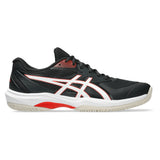 Men's Game FF Tennis Shoes Black and Cherry Tomato,Footwear,Asics,,,Tennis Express,1041A489_003-2