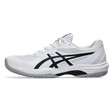 Men's Game FF Tennis Shoes White and Black-Footwear-Asics-1041A489_101_3-2-[Sku]-Tennis Express