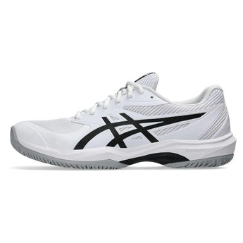 Men's Game FF Tennis Shoes White and Black-Footwear-Asics-1041A489_101_3-2-[Sku]-Tennis Express