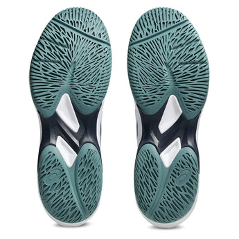 Men's Game FF Tennis Shoes White and Foggy Teal,Footwear,Asics,,,Tennis Express,1041A489_105-6