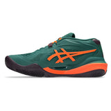 Men's GEL-Resolution X Padel Shoes Jewel Green and Energy Orange,Footwear,Asics,,,Tennis Express,1041A492_300F26-2