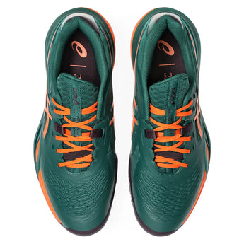 Men's GEL-Resolution X Padel Shoes Jewel Green and Energy Orange,Footwear,Asics,,,Tennis Express,1041A492_300F26-3