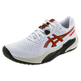 Men's GEL-Challenger 15 Tennis Shoes White and Cherry Tomato,Footwear,Asics,White/Cherry Tomato,6,Tennis Express,1041A510-104F26copy