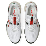 Men's GEL-Challenger 15 Tennis Shoes White and Cherry Tomato,Footwear,Asics,,,Tennis Express,1041A510_104-3