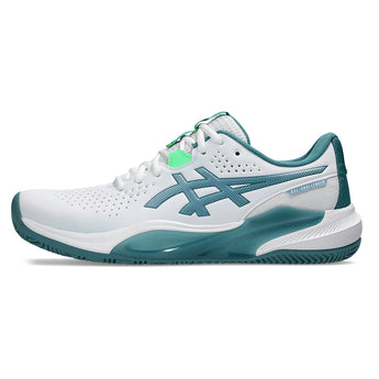 Men's GEL-Challenger 15 Padel Shoes White and Misty Pine-Footwear-Asics-1041A511-101S26-1-Tennis Express