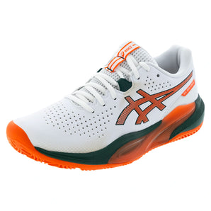 Men's GEL-Challenger 15 Padel Shoes White and Energy Orange,Footwear,Asics,White/Energy Orange,6,Tennis Express,1041A511-102F26copy
