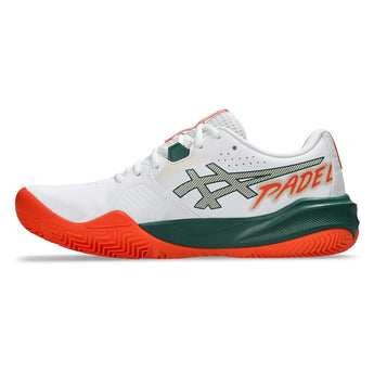 Men's GEL-Challenger 15 Padel Shoes White and Energy Orange,Footwear,Asics,,,Tennis Express,1041A511_102F26-2