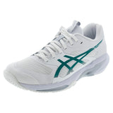 Men's Solution Speed FF 4 Tennis Shoes White and Pitch Green,Footwear,Asics,White/Pitch Green,6,Tennis Express,1041A532-103F26copy