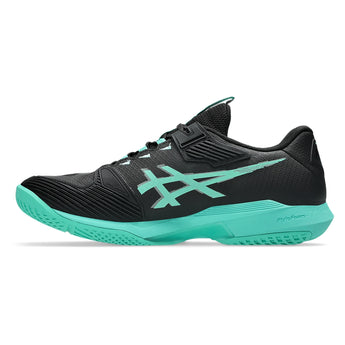 Men's Solution Speed FF 4 Tennis Shoes Black and Aurora Green-Footwear-Asics-1041A532_001-2-Tennis Express