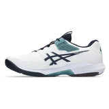Men's Solution Speed FF 4 Tennis Shoes White and Midnight,Footwear,Asics,,,Tennis Express,1041A532_102-1