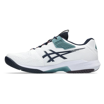 Men's Solution Speed FF 4 Tennis Shoes White and Midnight,Footwear,Asics,,,Tennis Express,1041A532_102-1