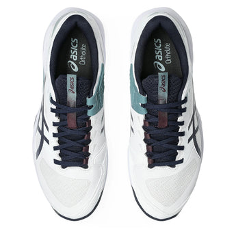 Men's Solution Speed FF 4 Tennis Shoes White and Midnight,Footwear,Asics,,,Tennis Express,1041A532_102-3
