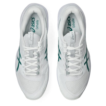 Men's Solution Speed FF 4 Tennis Shoes White and Pitch Green,Footwear,Asics,,,Tennis Express,1041A532_103-4