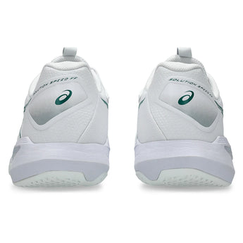 Men's Solution Speed FF 4 Tennis Shoes White and Pitch Green,Footwear,Asics,,,Tennis Express,1041A532_103-5